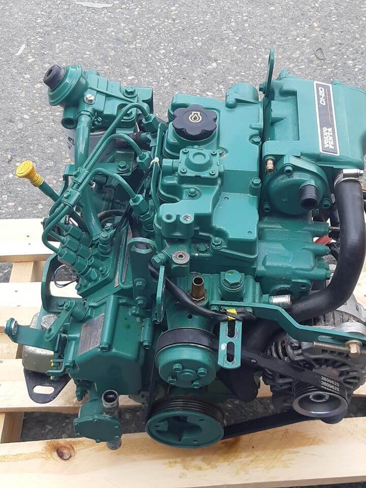 Dieselmotor på verkstedet